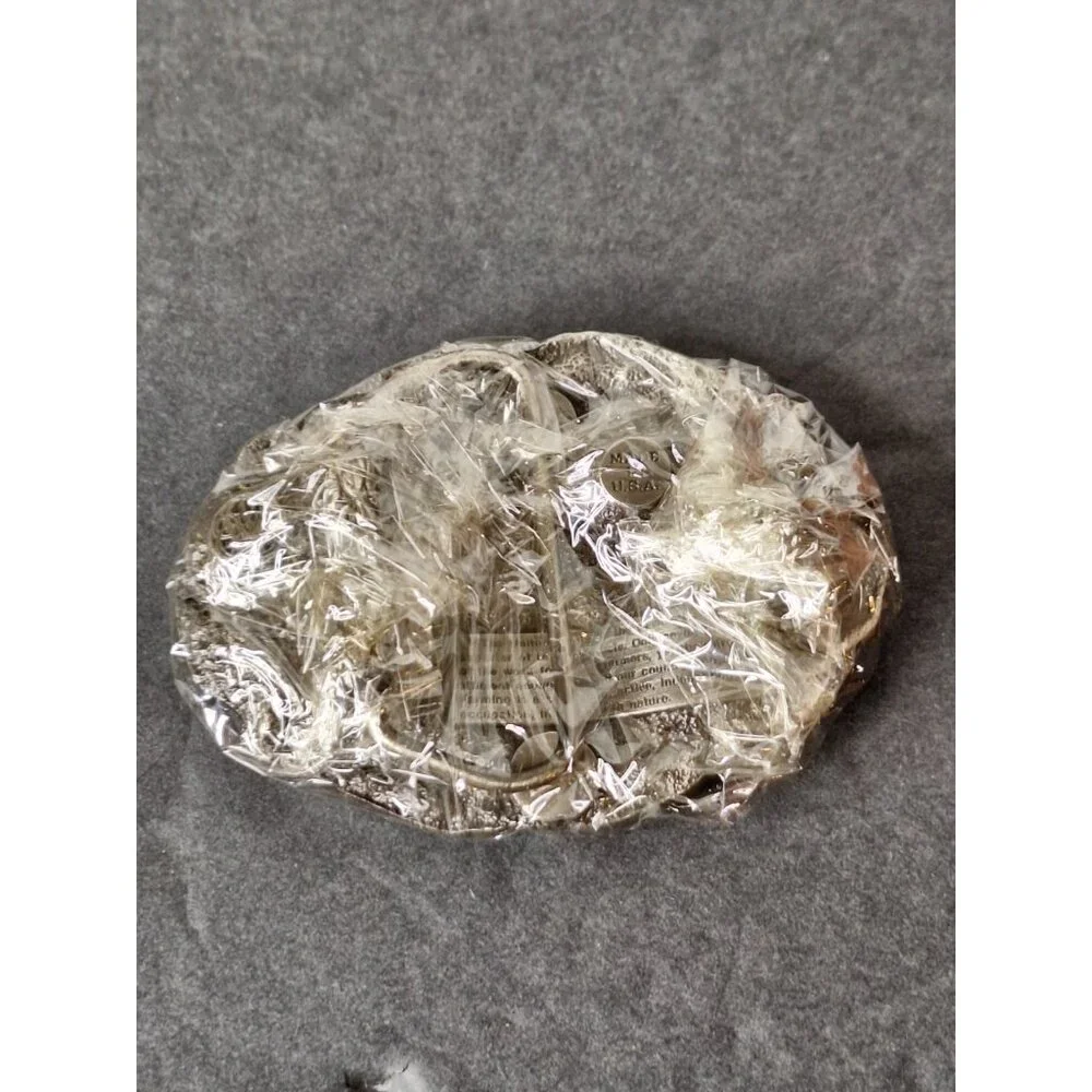 VINTAGE I'M PROUD TO BE AN AMERICAN FARMER BELT BUCKLE - Picture 4 of 4